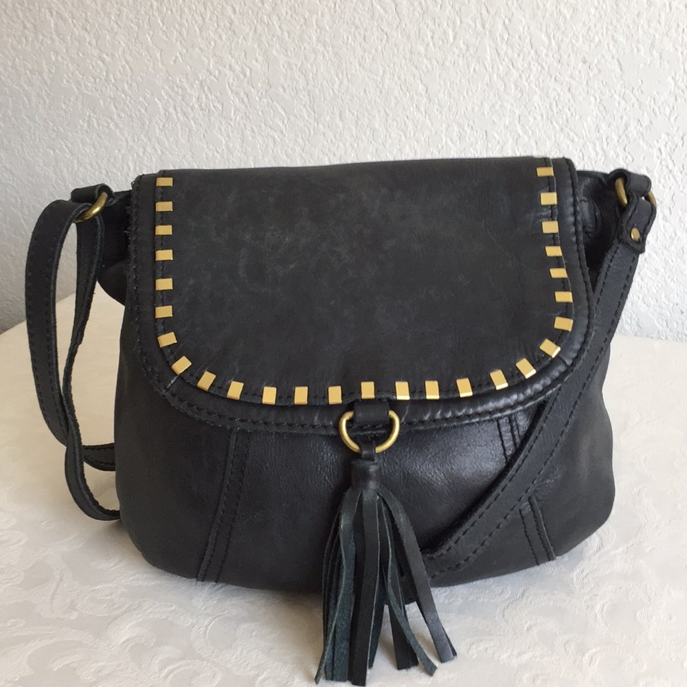 The ask studded flap crossbody leather bag - Picture 1 of 8